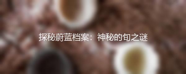 探秘蔚蓝档案：神秘的旬之谜