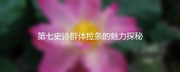 第七史诗群体拉条的魅力探秘