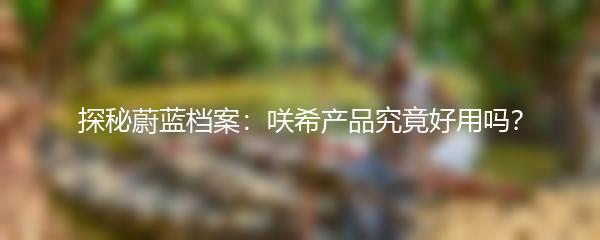 探秘蔚蓝档案：咲希产品究竟好用吗？