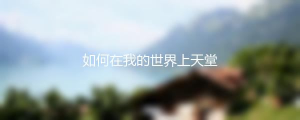 如何在我的世界上天堂