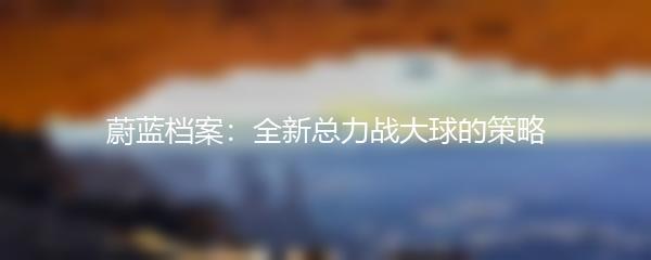 蔚蓝档案：全新总力战大球的策略