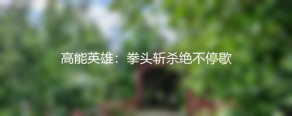 高能英雄：拳头斩杀绝不停歇