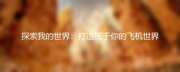 探索我的世界：打造属于你的飞机世界