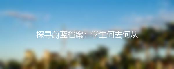 探寻蔚蓝档案：学生何去何从