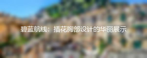 碧蓝航线：插花胸部设计的华丽展示