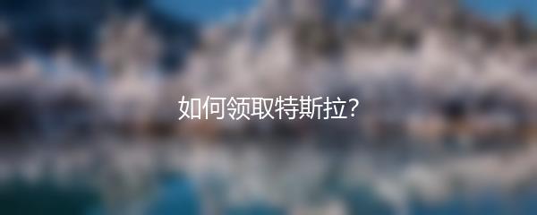 如何领取特斯拉？