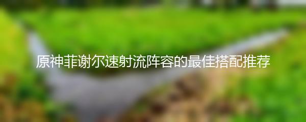 原神菲谢尔速射流阵容的最佳搭配推荐