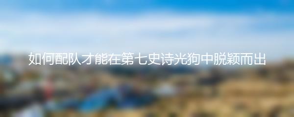 如何配队才能在第七史诗光狗中脱颖而出