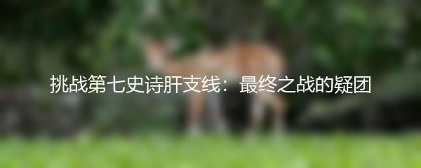 挑战第七史诗肝支线：最终之战的疑团