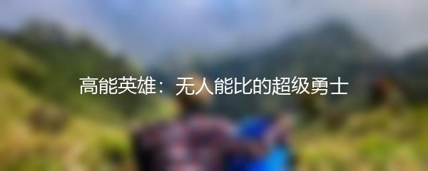 高能英雄：无人能比的超级勇士