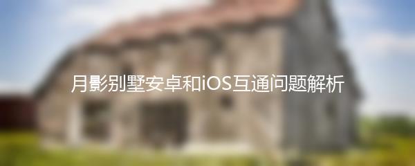 月影别墅安卓和iOS互通问题解析