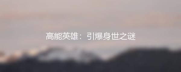 高能英雄：引爆身世之谜