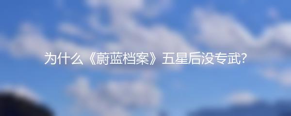 为什么《蔚蓝档案》五星后没专武？