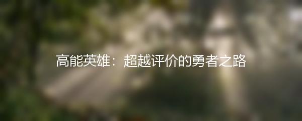 高能英雄：超越评价的勇者之路