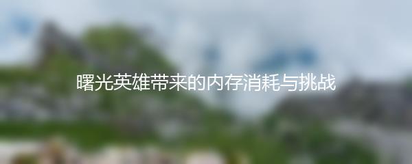 曙光英雄带来的内存消耗与挑战