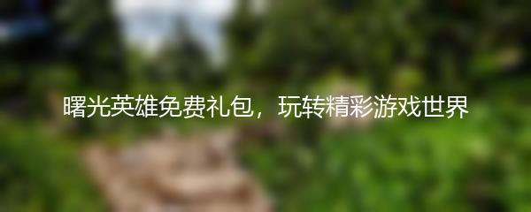 曙光英雄免费礼包，玩转精彩游戏世界