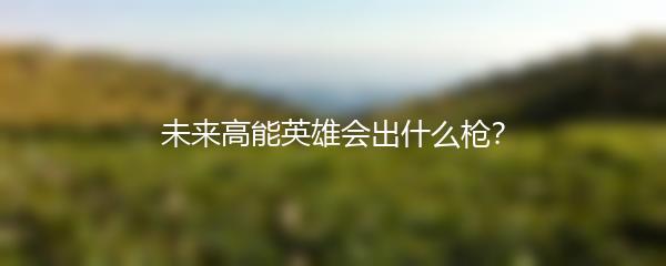 未来高能英雄会出什么枪？