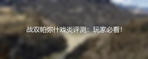 战双帕弥什戏炎评测：玩家必看！