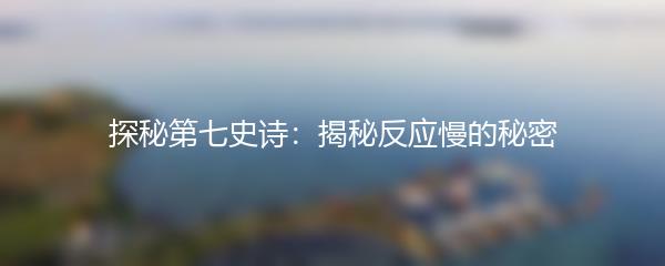 探秘第七史诗：揭秘反应慢的秘密