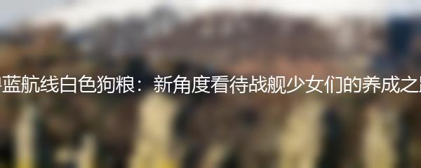 碧蓝航线白色狗粮：新角度看待战舰少女们的养成之路