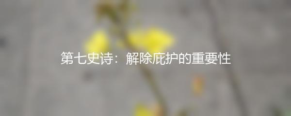 第七史诗：解除庇护的重要性