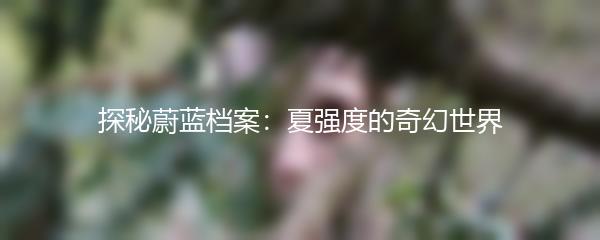 探秘蔚蓝档案：夏强度的奇幻世界