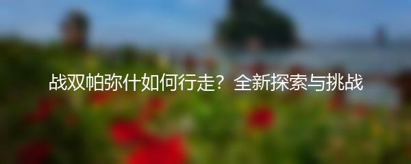战双帕弥什如何行走？全新探索与挑战