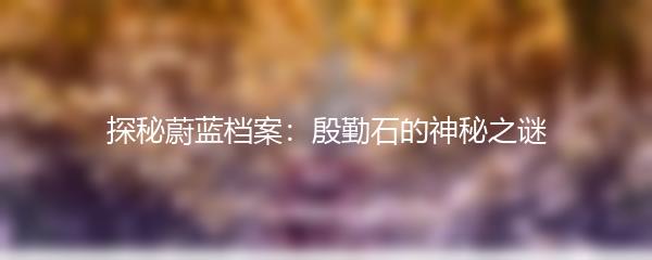 探秘蔚蓝档案：殷勤石的神秘之谜