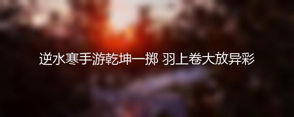 逆水寒手游乾坤一掷 羽上卷大放异彩