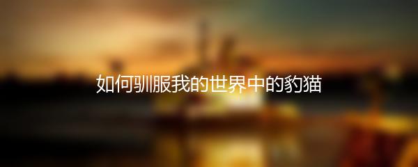 如何驯服我的世界中的豹猫