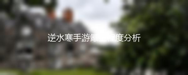 逆水寒手游氪金程度分析