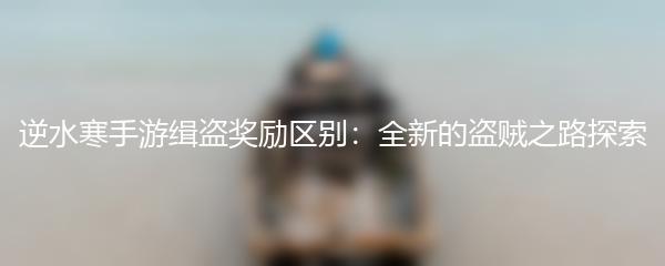 逆水寒手游缉盗奖励区别：全新的盗贼之路探索