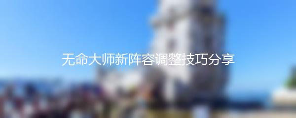 无命大师新阵容调整技巧分享