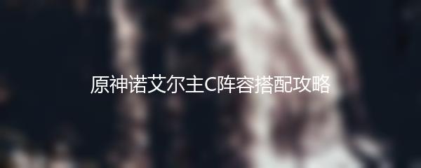 原神诺艾尔主C阵容搭配攻略