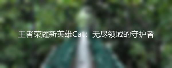 王者荣耀新英雄Cat：无尽领域的守护者
