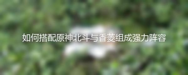 如何搭配原神北斗与香菱组成强力阵容