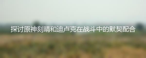 探讨原神刻晴和迪卢克在战斗中的默契配合