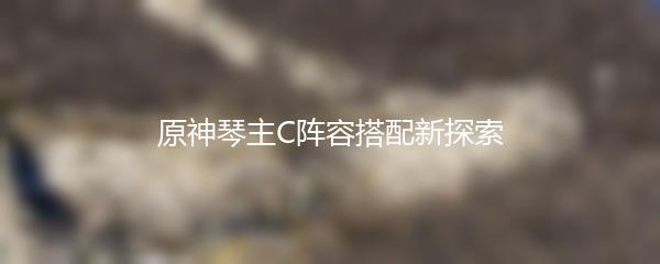 原神琴主C阵容搭配新探索