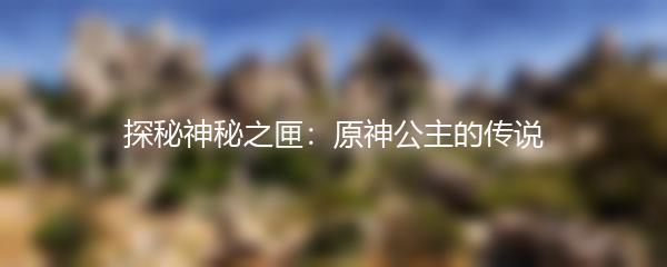 探秘神秘之匣：原神公主的传说