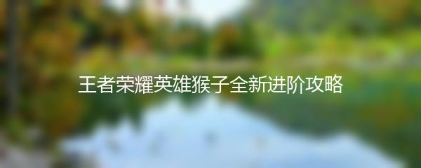 王者荣耀英雄猴子全新进阶攻略