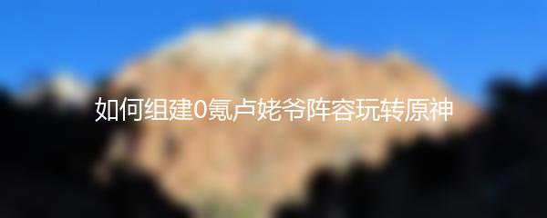 如何组建0氪卢姥爷阵容玩转原神