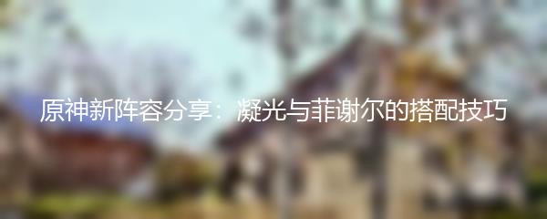 原神新阵容分享：凝光与菲谢尔的搭配技巧