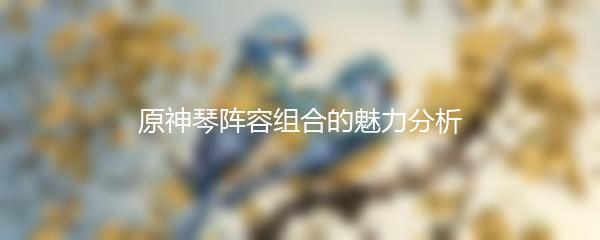 原神琴阵容组合的魅力分析