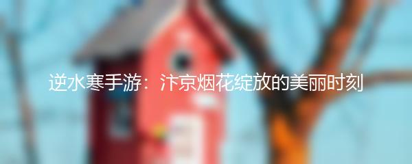逆水寒手游：汴京烟花绽放的美丽时刻